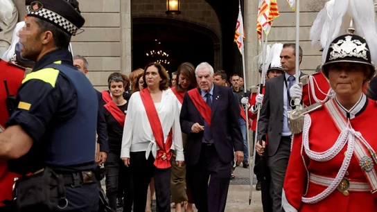 Colau a su salida del Ayuntamiento Colau a su salida del Ayuntamiento