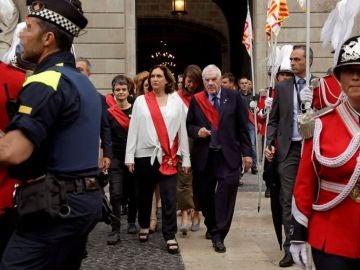 Colau a su salida del Ayuntamiento Colau a su salida del Ayuntamiento