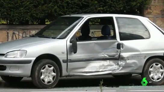 Imagen del coche emnbestido por un hombre que atropelló a su expareja Imagen del coche emnbestido por un hombre que atropelló a su expareja