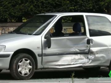 Imagen del coche emnbestido por un hombre que atropelló a su expareja Imagen del coche emnbestido por un hombre que atropelló a su expareja