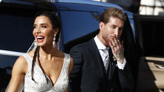 Los recién casados Pilar Rubio y Sergio Ramos Los recién casados Pilar Rubio y Sergio Ramos