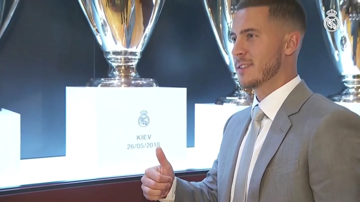Eden Hazard ya habla como jugador del Real Madrid: "Es mi turno, quiero ganar una Champions League" Eden Hazard ya habla como jugador del Real Madrid: "Es mi turno, quiero ganar una Champions League"