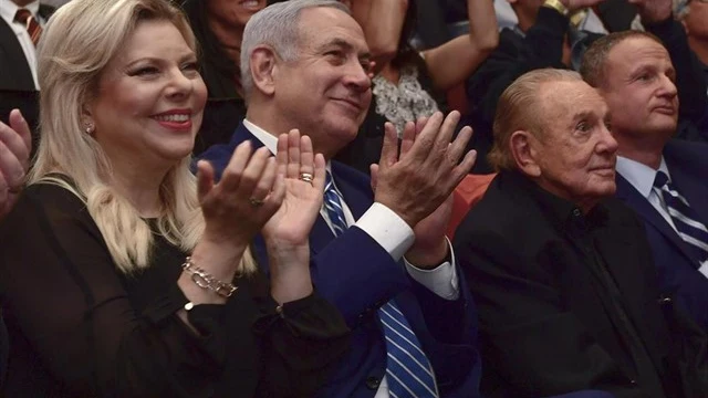 Benjamin Netanyahu junto a su mujer, Sara Netanyahu