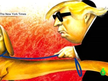Viñeta de Donald Trump y Benjamin Netanyahu del New York Times Viñeta de Donald Trump y Benjamin Netanyahu del New York Times