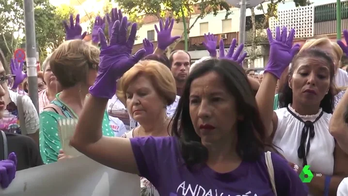 Protesta en Córdoba contra la violencia machista.