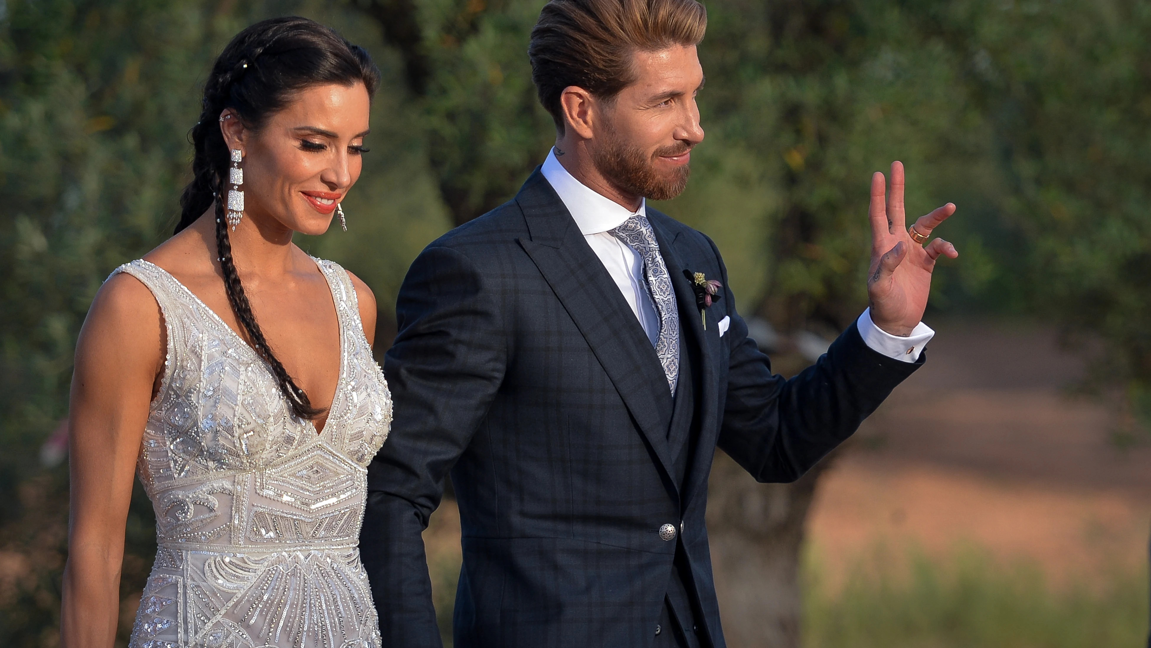 Pilar Rubio y Sergio Ramos después de su boda