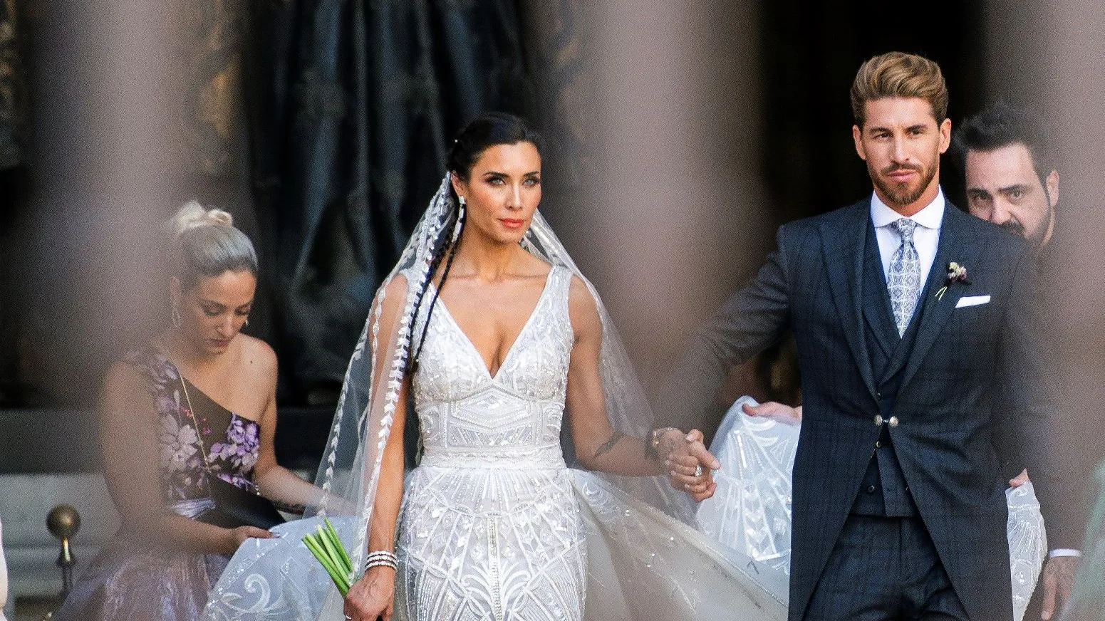 Imagen de Pilar Rubio y Sergio Ramos el día de su boda