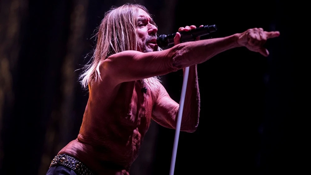 Iggy Pop en el concierto del festival A Son Do Camiño.