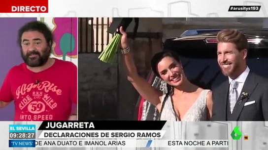 El Sevilla analiza "la jugarreta" de la boda de Sergio Ramos y Pilar Rubio El Sevilla analiza "la jugarreta" de la boda de Sergio Ramos y Pilar Rubio