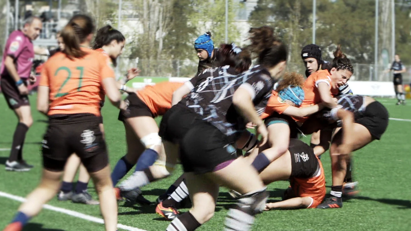 María Ribera en la final de rugby 2019 Final de rugby 2019