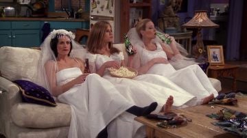 Monica, Rachel y Phoebe en 'Friends'