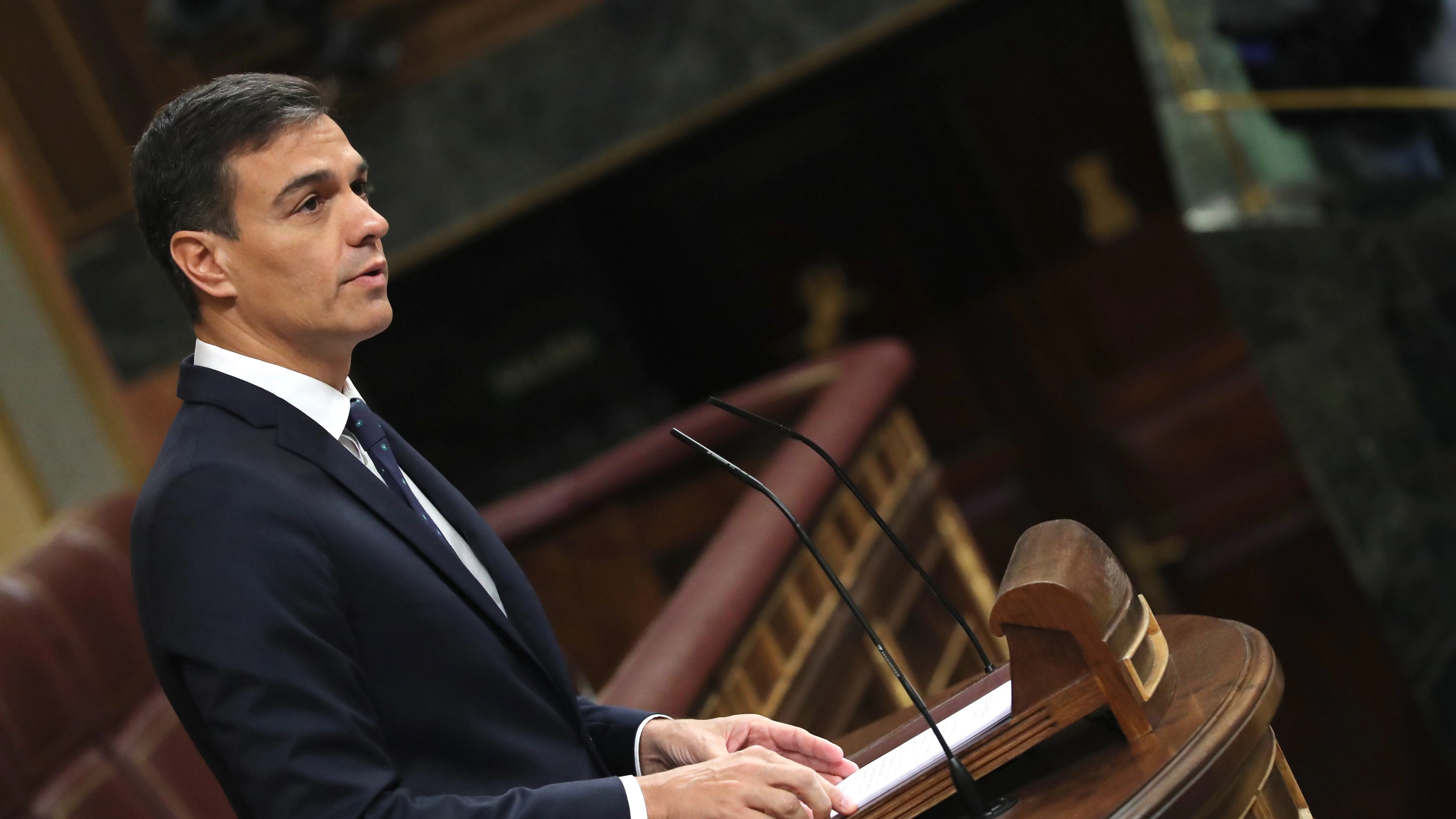 El presidente del Gobierno en funciones, Pedro Sánchez