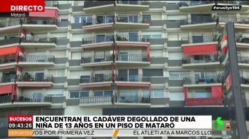 El bloque de viviendas donde hallaron a la menor asesinada en Mataró