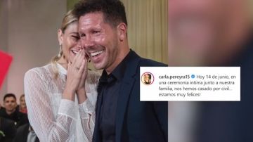 Carla Pereyra y Cholo Simeone