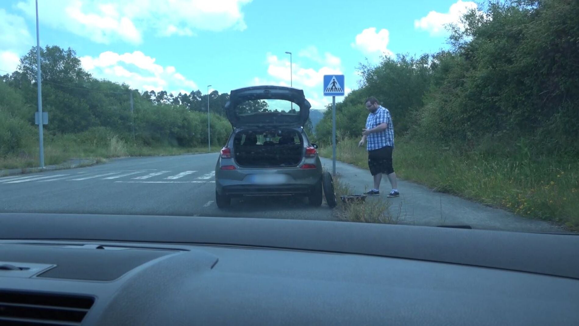 Neum&aacute;tico pinchado