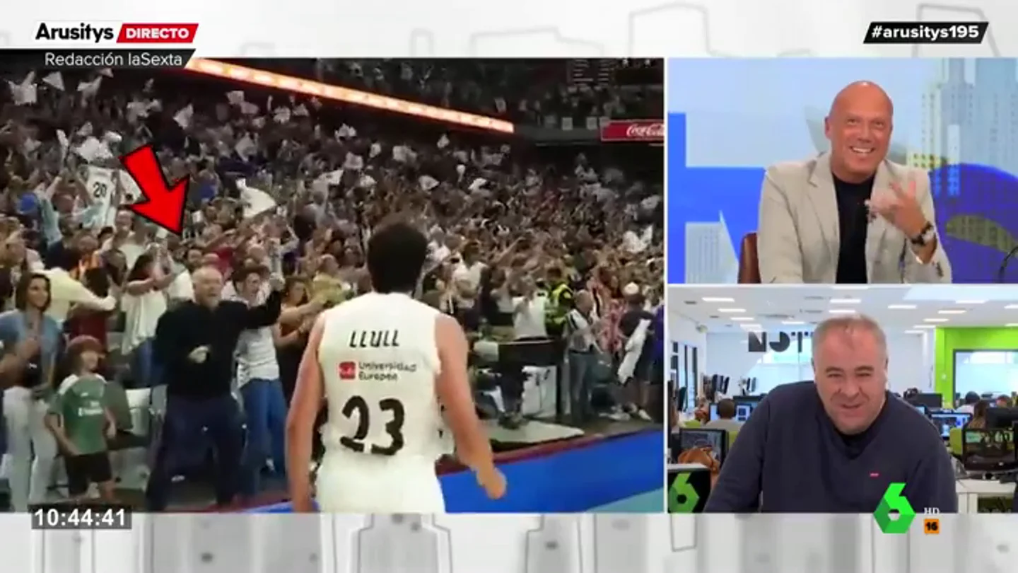 Ferreras explica su eufórica reacción con la victoria del Madrid al Barcelona en la ACB Ferreras explica su eufórica reacción con la victoria del Madrid al Barcelona en la ACB