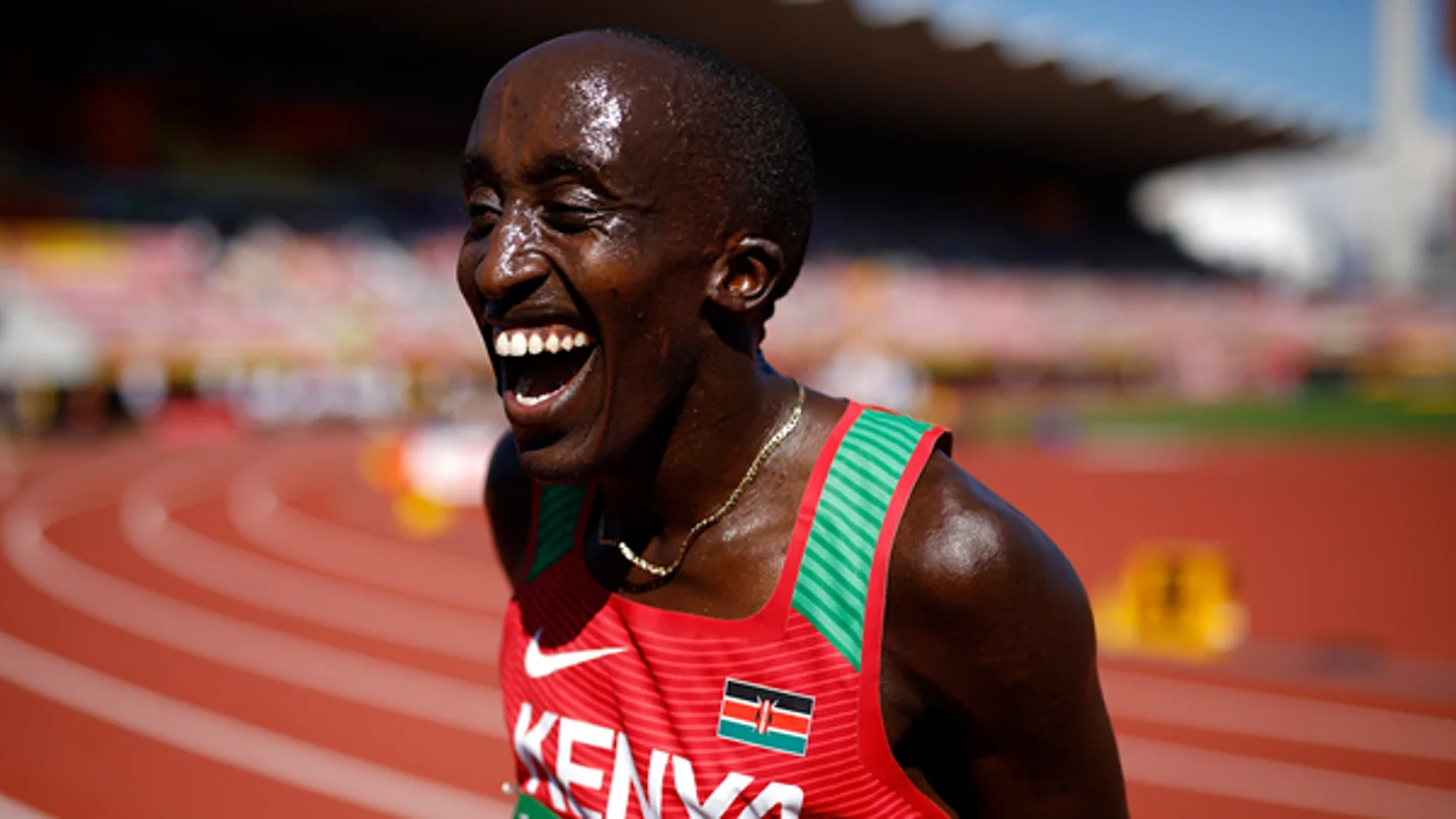 El atleta Edward Zakayo Pingua El atleta Edward Zakayo Pingua