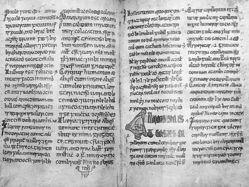 Manuscrito gaélicomedival. Manuscrito gaélicomedival.
