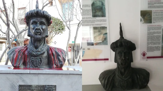 Busto de Abderramán III en Cadrete, Zaragoza Busto de Abderramán III en Cadrete, Zaragoza