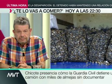 Chicote destapa el marisco ilegal en España: "Entran miles de kilos de almejas de playas cerradas por contaminación" Chicote destapa el marisco ilegal en España: "Entran miles de kilos de almejas de playas cerradas por contaminación"