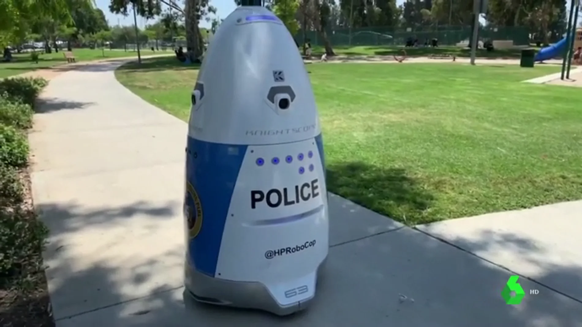 'HP Robocop', el nuevo agente de policía de California: patrulla la ciudad con cámaras incorporadas