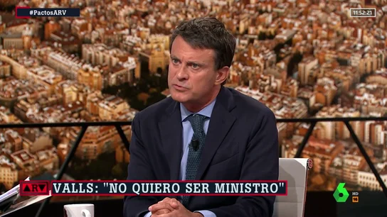El ex primer ministro francés Manuel Valls El ex primer ministro francés Manuel Valls