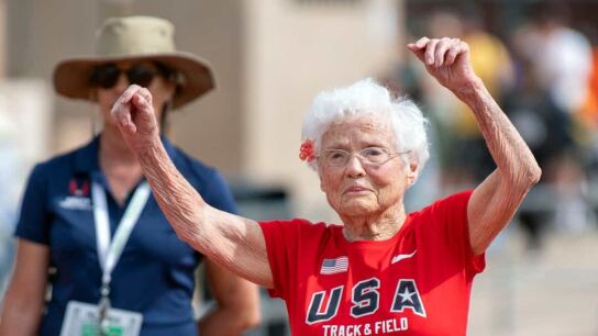 Julia Hawkins, tras una carrera