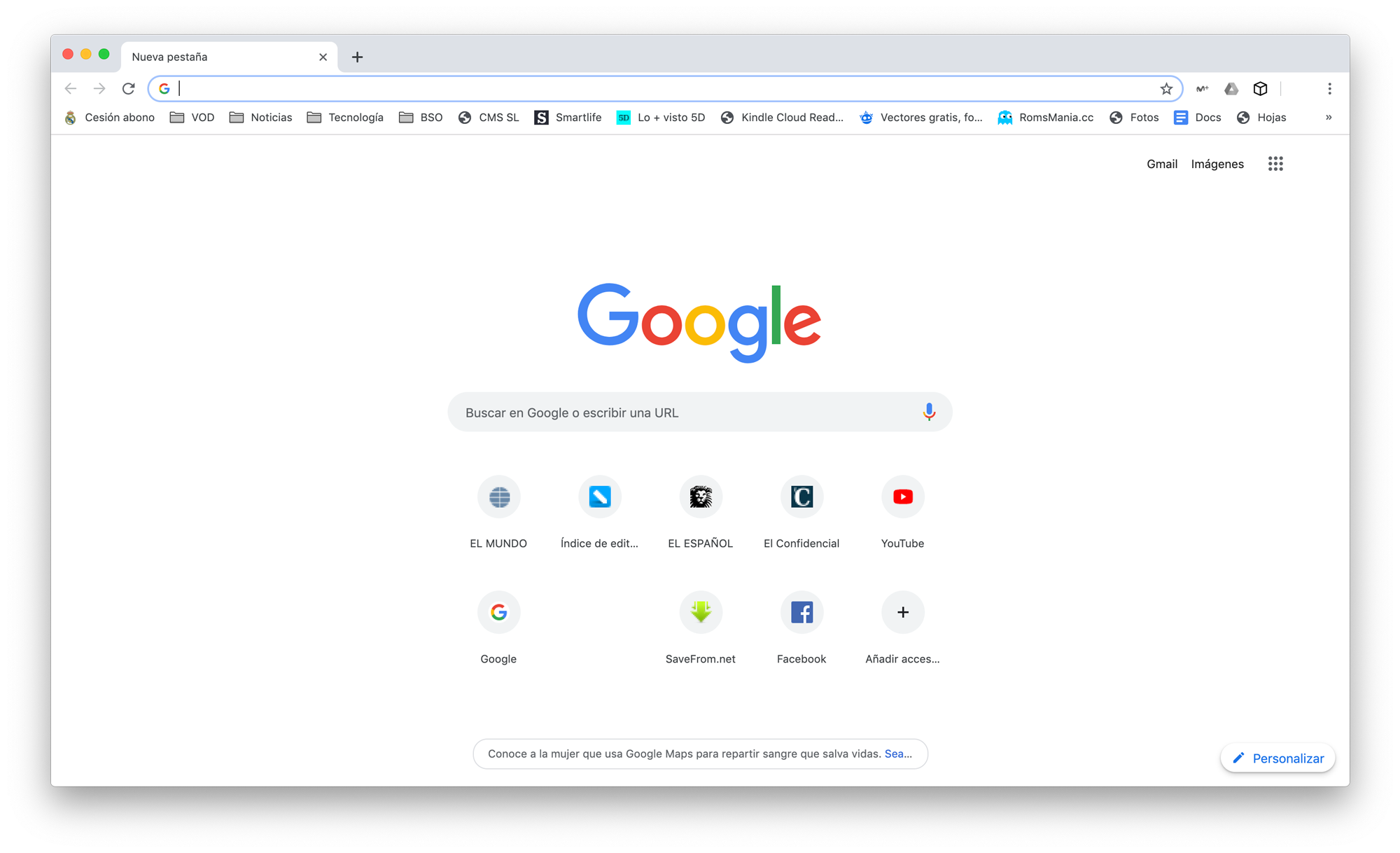 El buscador de Google sin el Doodle