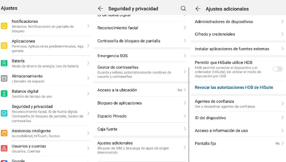 Pasos para cambiar el código PIN