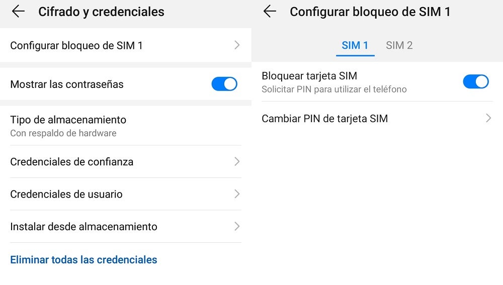Cambiar el código PIN