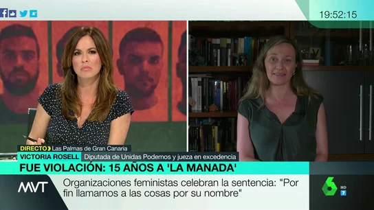 Victoria Rosell (UP): "¿Alguien se plantea si hay intimidación cuando te rodean cinco personas y te piden el bolso o es solo con los delitos machistas?" Victoria Rosell (UP): "¿Alguien se plantea si hay intimidación cuando te rodean cinco personas y te piden el bolso o es solo con los delitos machistas?"