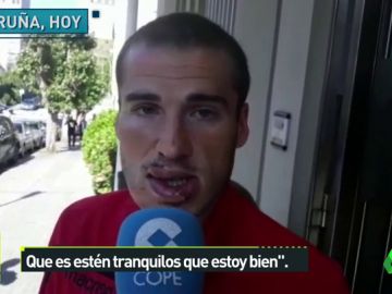 Bergantiños, operado con éxito: "Tenía roto el labio inferior" Bergantiños, operado con éxito: "Tenía roto el labio inferior"