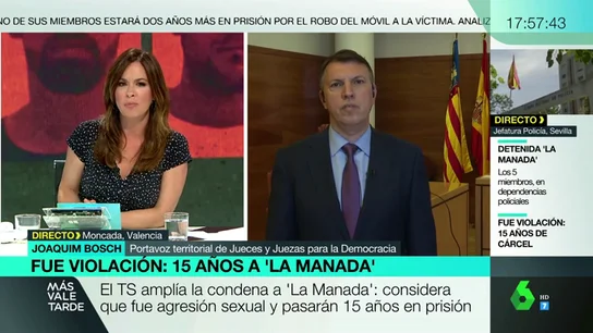 Joaquim Bosch analiza los detalles de la sentencia a 'La Manada': " Joaquim Bosch analiza los detalles de la sentencia a 'La Manada': "