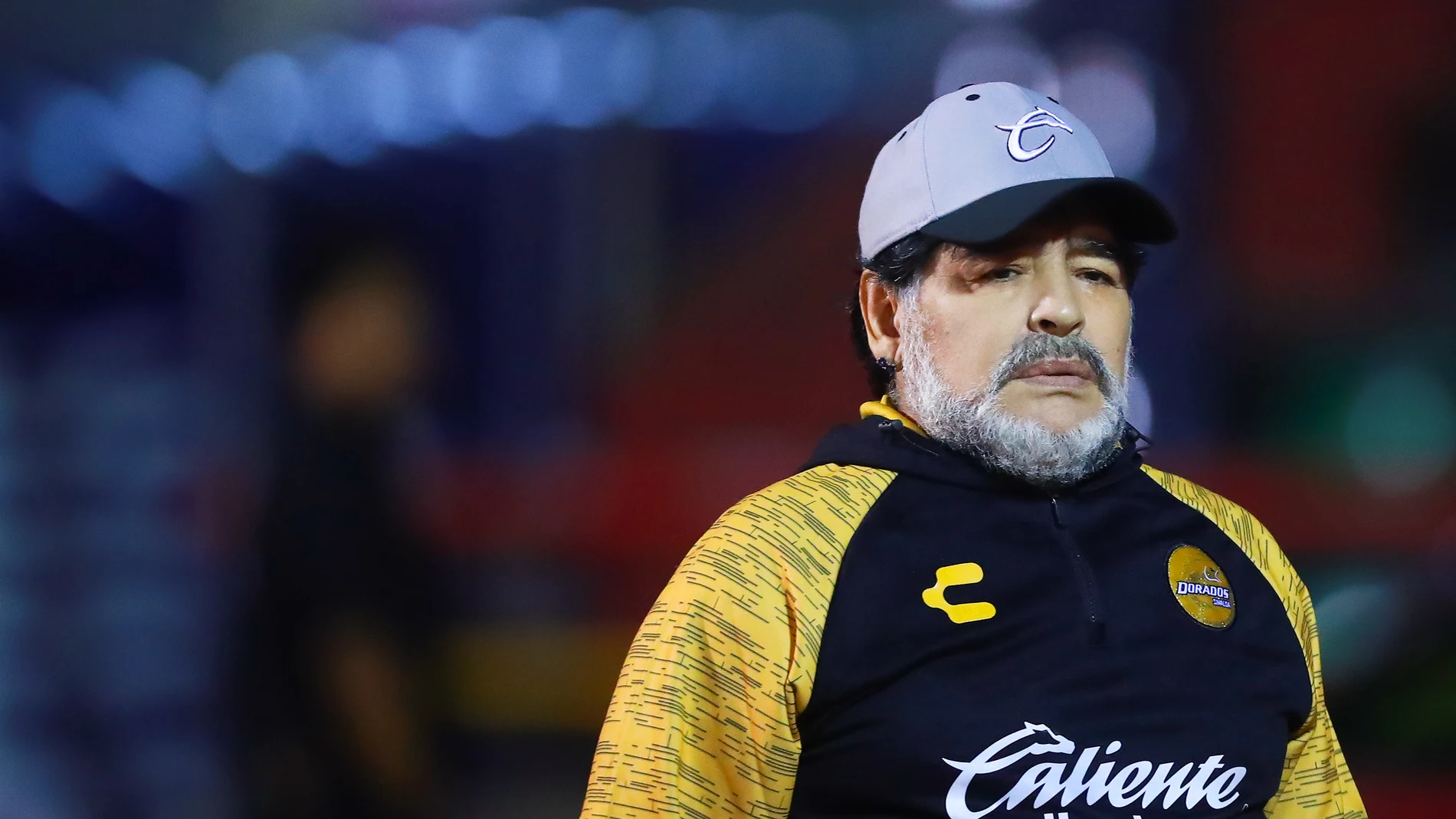 Diego Armando Maradona, durante un partido de Dorados