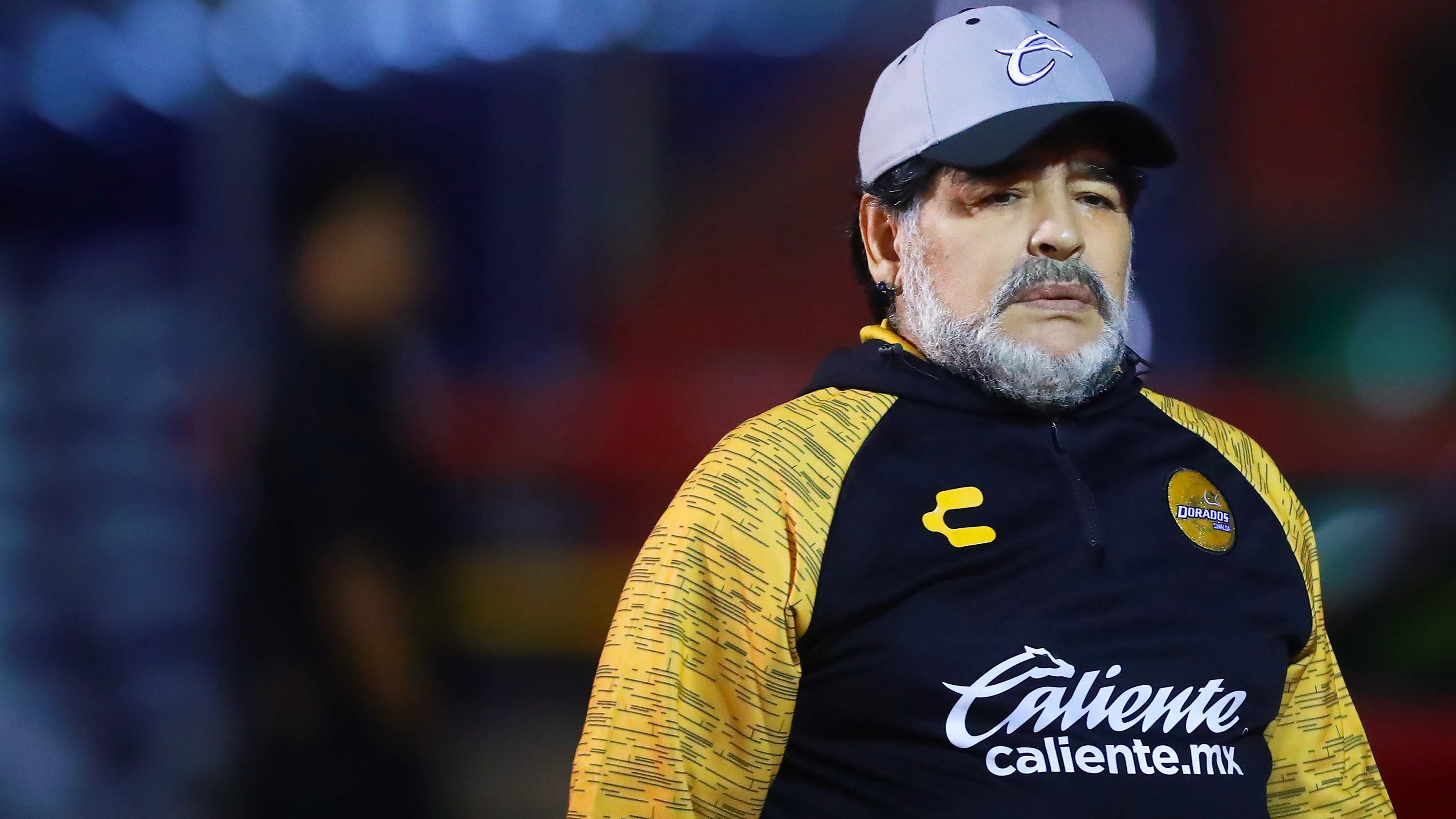 Diego Armando Maradona, durante un partido de Dorados