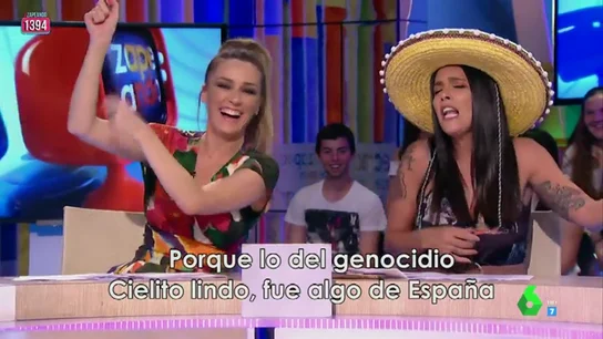 Lorena Castell crea un auténtico hit para pedir perdón a México: "Esos españolazos una somanta a palos os dieron" Lorena Castell crea un auténtico hit para pedir perdón a México: "Esos españolazos una somanta a palos os dieron"