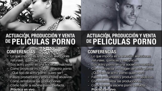 Cartel publicitario de la 'univesidad del porno'