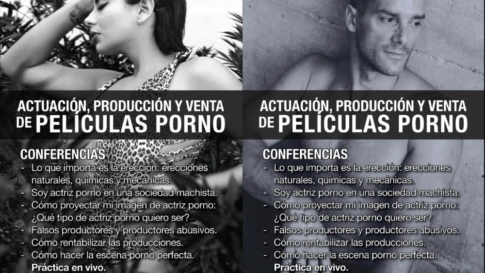 Cartel publicitario de la 'univesidad del porno'