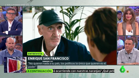 Enrique San Francisco habla con Cristina Pardo Enrique San Francisco habla con Cristina Pardo