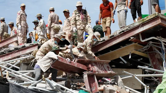 Derrumbe de un edificio en Camboya Derrumbe de un edificio en Camboya