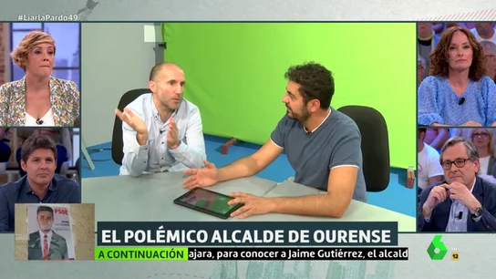 Liarla Pardo habla con el polémico alcalde de Ourense Liarla Pardo habla con el polémico alcalde de Ourense