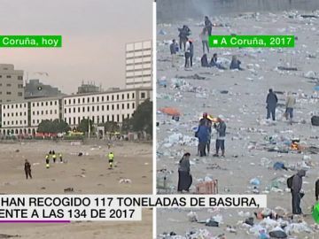 Crece la conciencia ecológica: este es el resultado de las playas tras la noche de San Juan en 2017 y en 2019 Crece la conciencia ecológica: este es el resultado de las playas tras la noche de San Juan en 2017 y en 2019