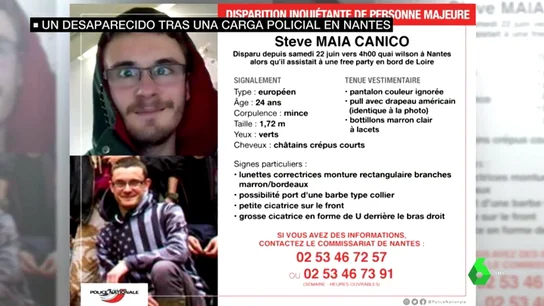 Buscan a un joven desaparecido tras las cargas policiales en el Festival de Nantes: 14 personas cayeron al río fruto del pánico Buscan a un joven desaparecido tras las cargas policiales en el Festival de Nantes: 14 personas cayeron al río fruto del pánico