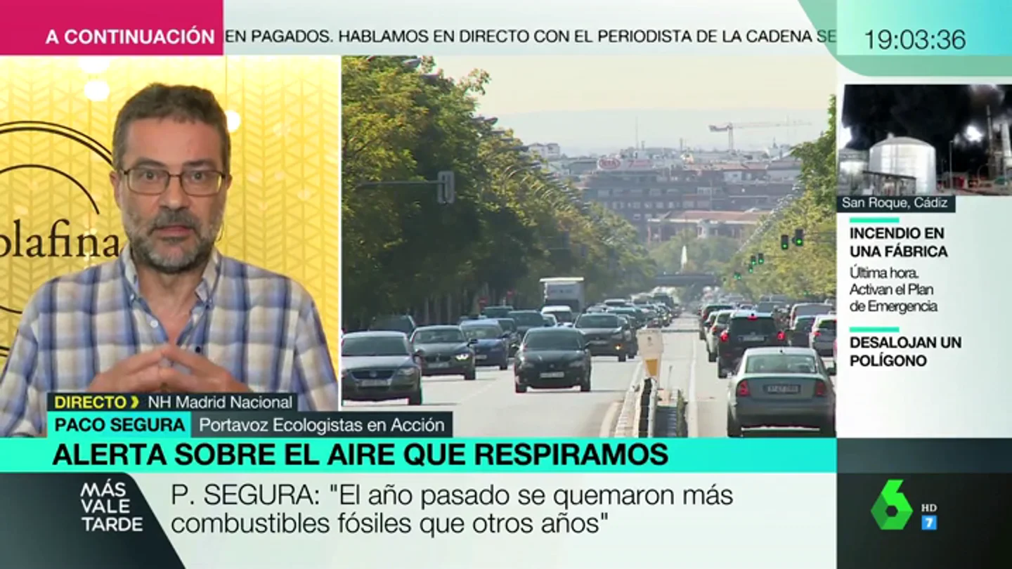 La denuncia del portavoz de Ecologistas en Acción: "Nuestro país va en la senda contraria a la de tomar conciencia ecológica" La denuncia del portavoz de Ecologistas en Acción: "Nuestro país va en la senda contraria a la de tomar conciencia ecológica"