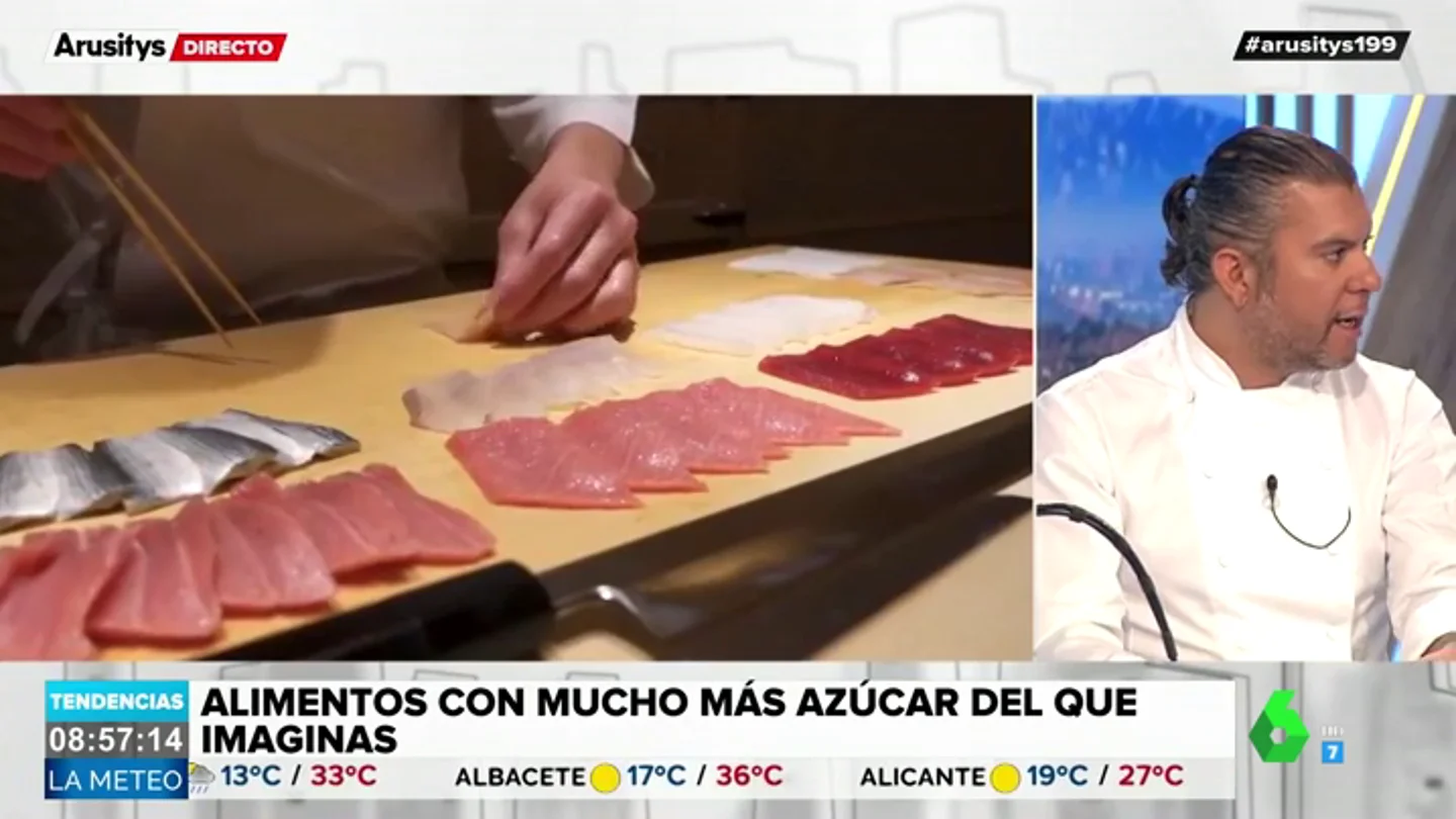 El sushi y otros alimentos 'engañosos' con el azúcar: Ever Cubilla lo explica El sushi y otros alimentos 'engañosos' con el azúcar: Ever Cubilla lo explica