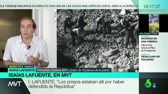 Isaías Lafuente desmiente al prior del Valle de los Caídos: así es cómo vivían los presos que construyeron el monumento Isaías Lafuente desmiente al prior del Valle de los Caídos: así es cómo vivían los presos que construyeron el monumento