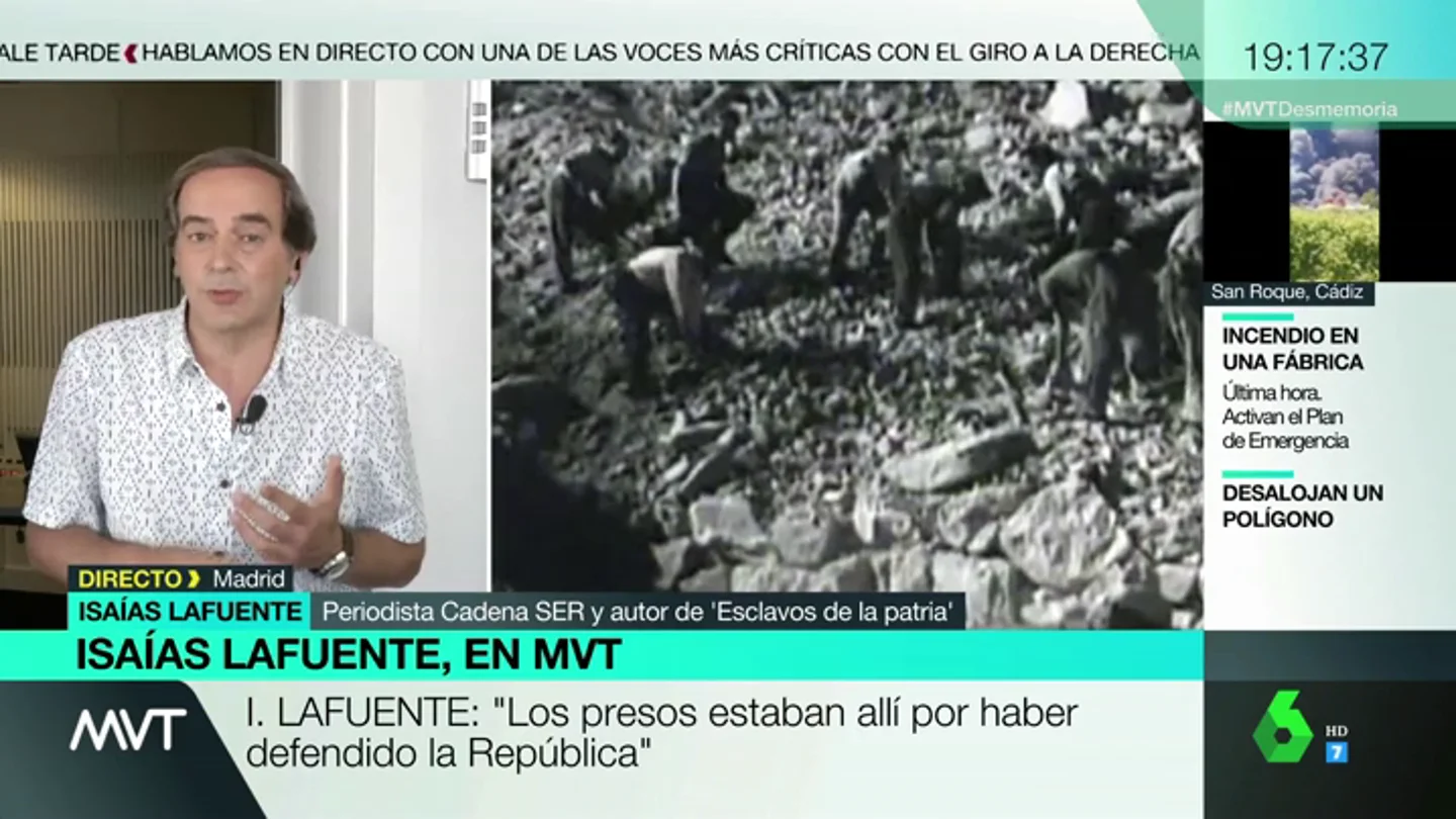 Isaías Lafuente desmiente al prior del Valle de los Caídos: así es cómo vivían los presos que construyeron el monumento Isaías Lafuente desmiente al prior del Valle de los Caídos: así es cómo vivían los presos que construyeron el monumento