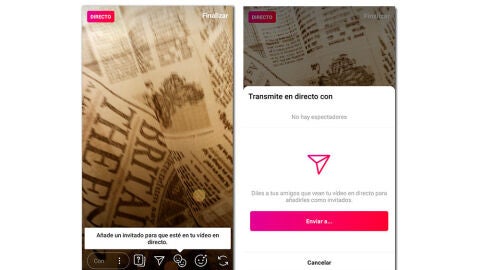 Así podemos crear un directo con amigos en Instagram