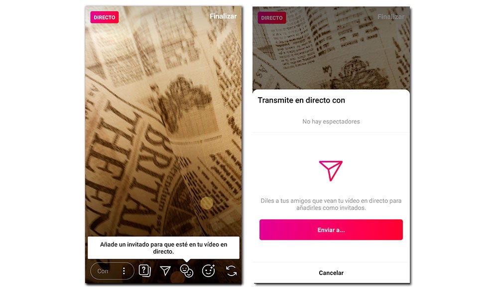 Así podemos crear un directo con amigos en Instagram