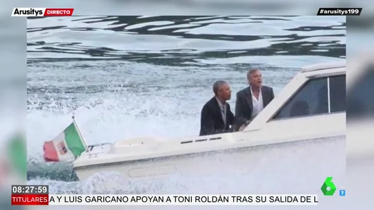 George Clooney y Amal, anfitriones de los Obama durante sus vacaciones en Italia George Clooney y Amal, anfitriones de los Obama durante sus vacaciones en Italia